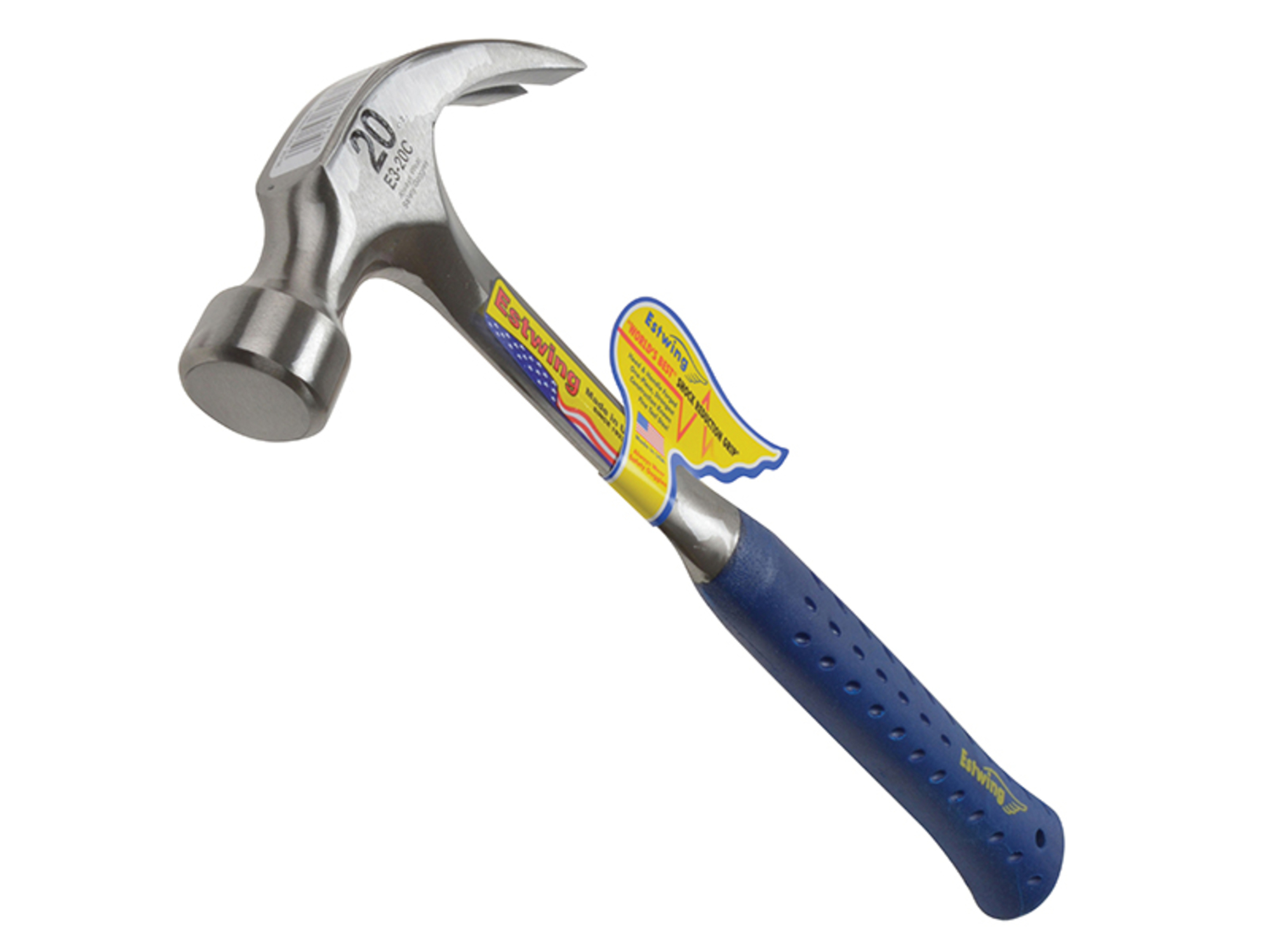Estwing E20c E20c Curved Claw Hammer - Leather Grip 560G (20Oz) - Image 5