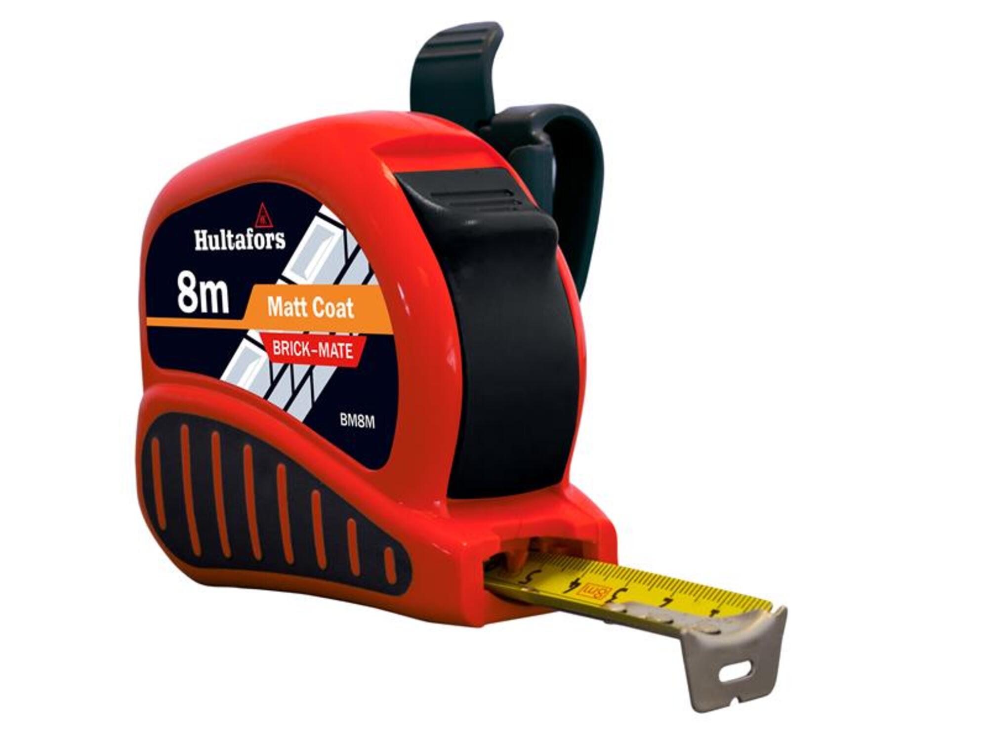 Hultafors BM8M Brick-Mate Metric Builders Block Counting Tape Measure 8m - Image 5