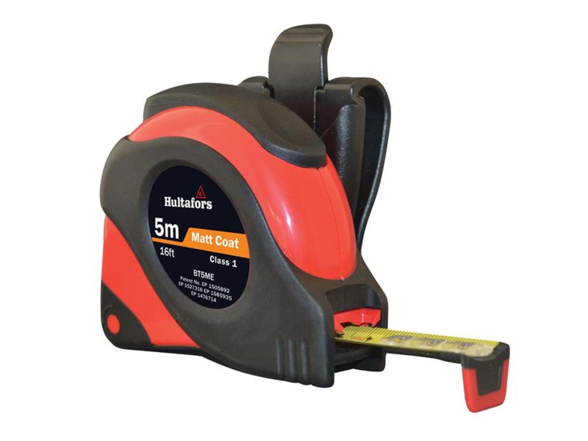 Hultafors Grey | Big T Tape | Dual Scale Graduations | 5M/16Ft X 19Mm | Bt5me | Clear-View End-Hook Allows Measurements To Be Read Right Up To The Tip For Improved Accuracy. - Image 4