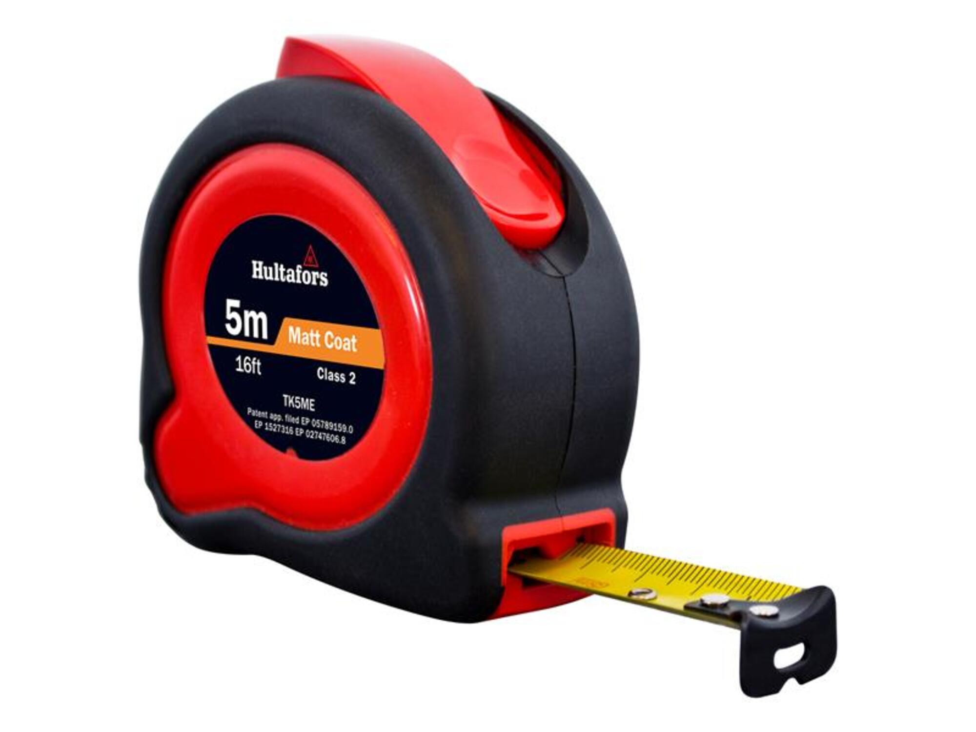 Hultafors | Tuf-Lok Tape | Dual Scale Blade | 5m/16ft x 19mm | TKC5ME | Impact-absorbing rib and air-pod design helps protect the tape when dropped. - Image 4