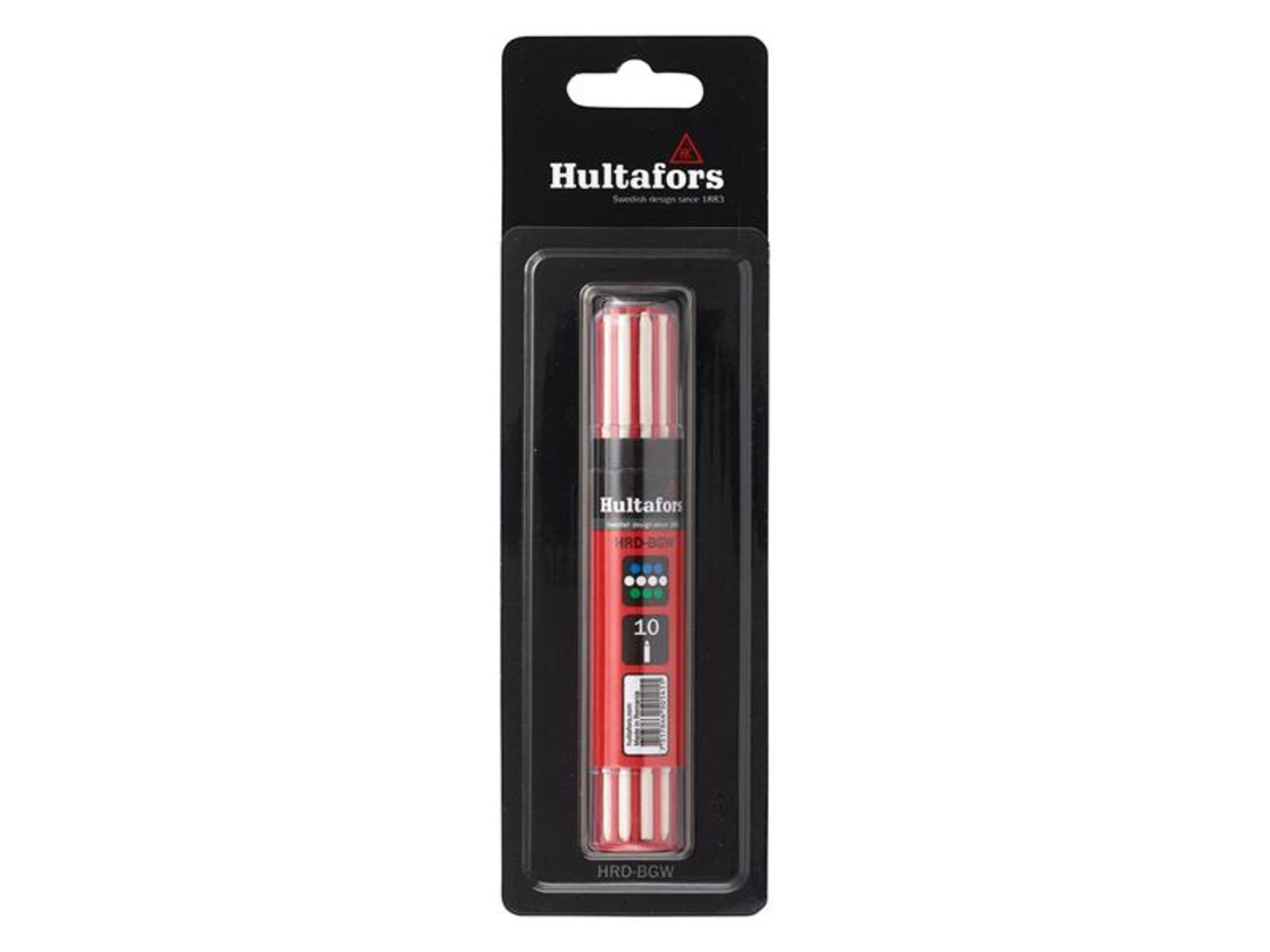 Hultafors | Dry Marker Refill Assorted Colours | Pack of 10 | Blister Pack | Supplied in a smart container with 3 blue, 4 white and 3 green refills for Dry Marker pens. - Image 6