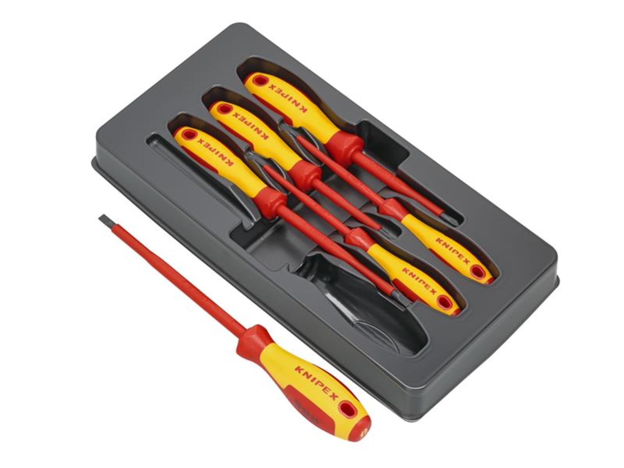 Knipex VDE Screwdriver Set, 6 Piece KPX002012V01 - Image 5