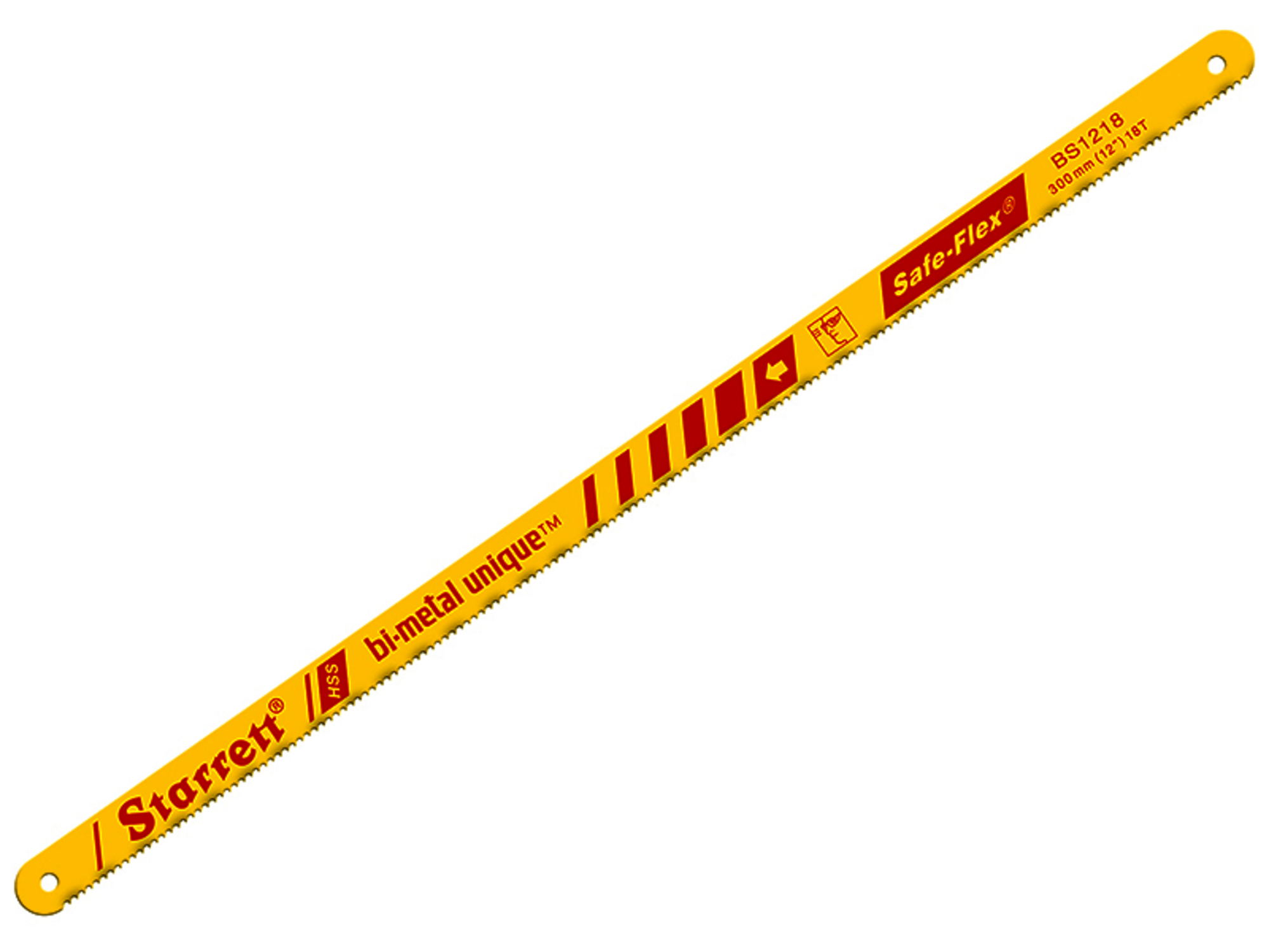 Starrett Strkbs1218 Bi-Metal Unique Safe-Flex Hacksaw Blades 300Mm (12In) X 18Tpi Pack 100 - Image 2