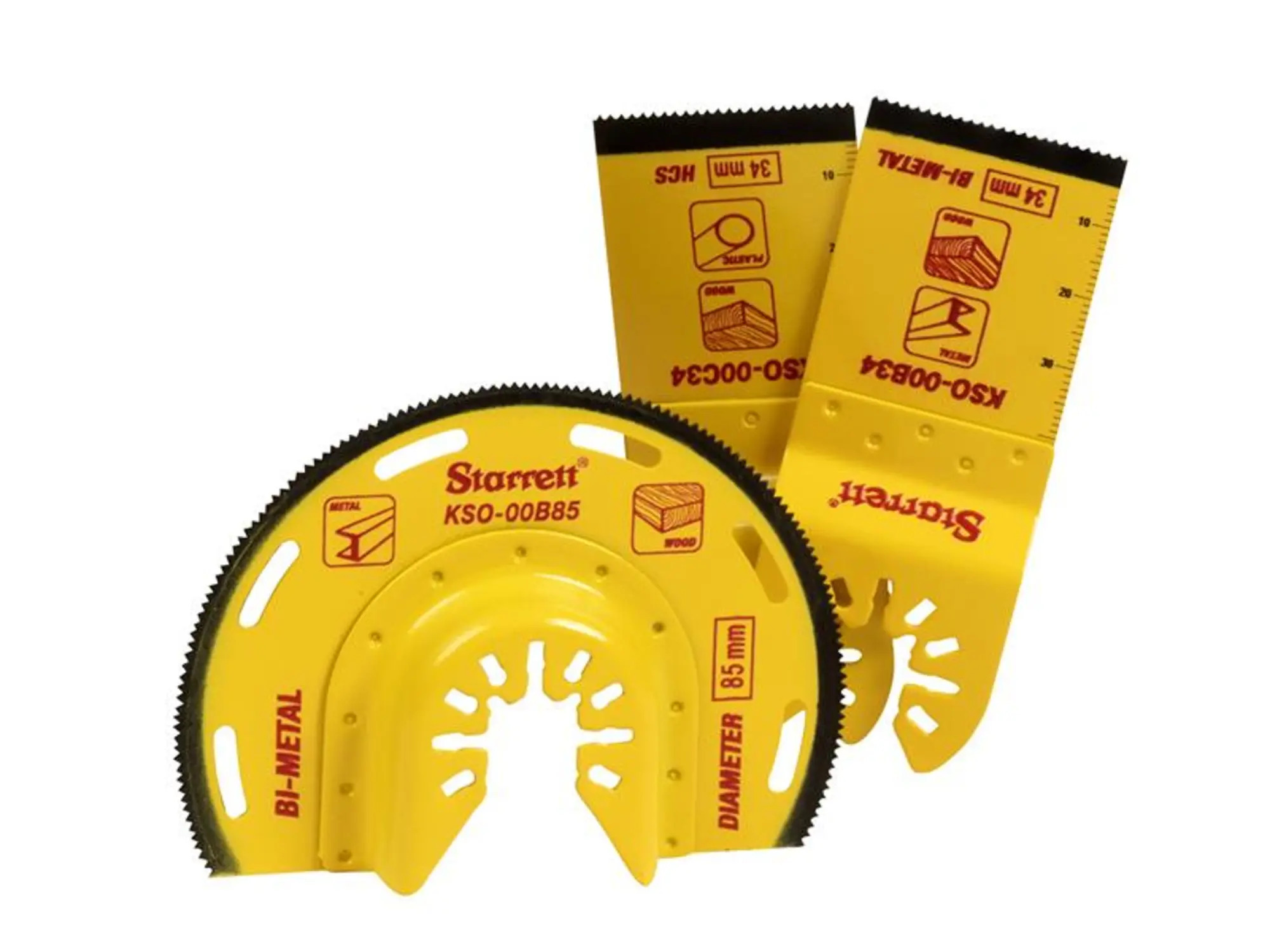 Starrett KSO-0300 General Purpose Oscillating Blade Set, 3 Piece - Image 2