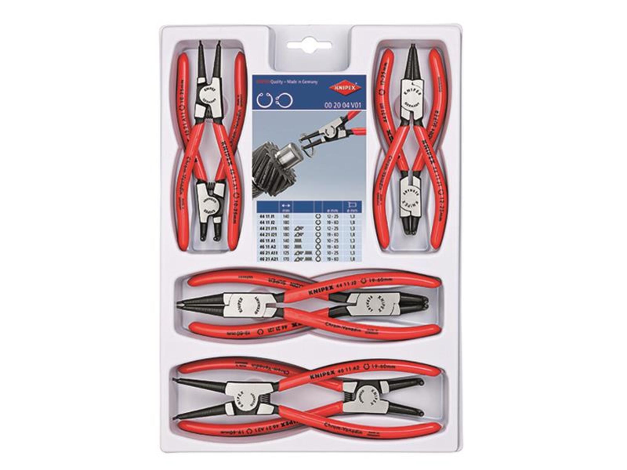 Knipex 8 Piece Circlip Pliers Set - Image 4
