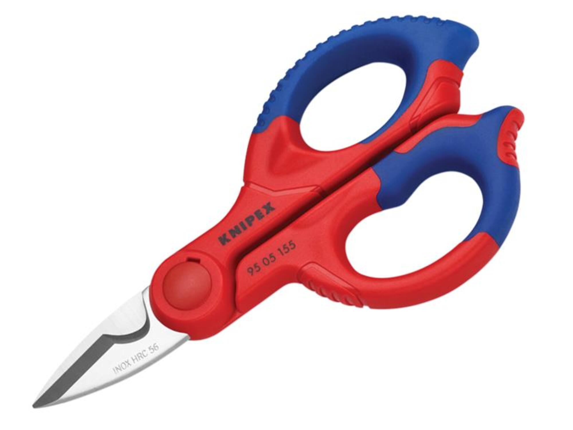 Knipex Electricians Shears Scissors Snips 95 05 155 SB 155mm with Belt Clip Case - Image 3